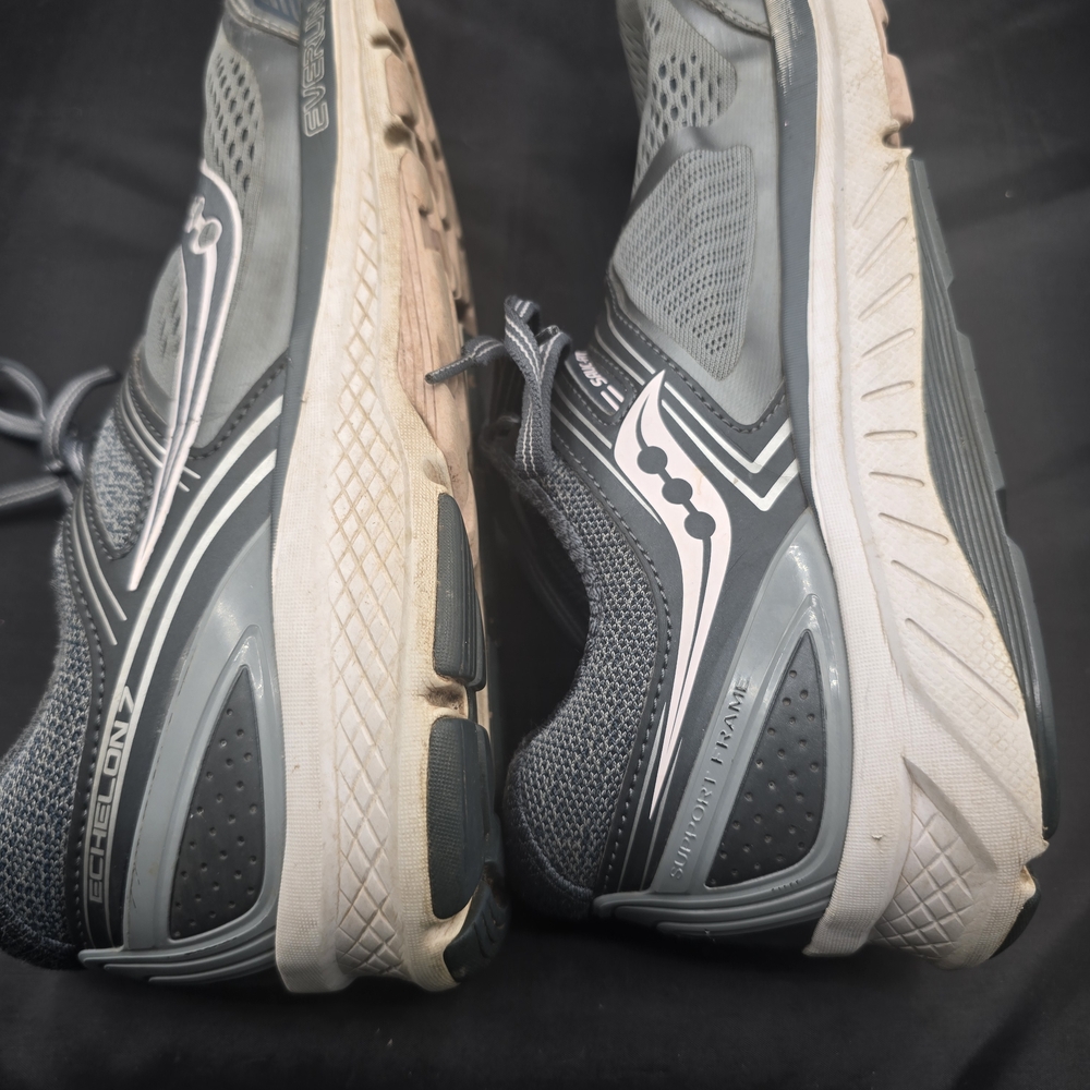 Saucony Charcoal and White Athletic Sneakers